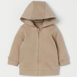 2 for $25 - H&M Baby Toddler Zip Up Hooded Jacket Beige 18 months